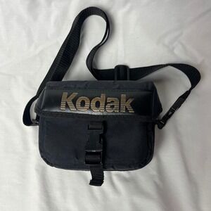 Kodak Camera Bag Vintage 35mm Gold/Black Nylon Padded, Adjustable Shoulder Strap